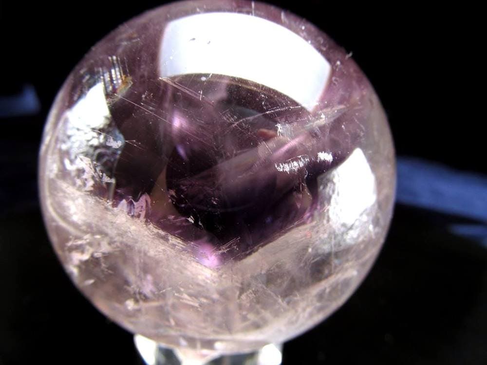 アメジストファントムクォーツ 紫幻影水晶 ファントムクォーツ 丸玉 スフィア