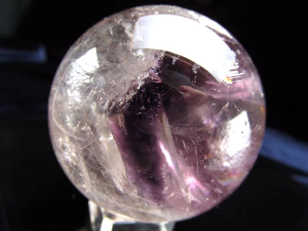 アメジストファントムクォーツ 紫幻影水晶 ファントムクォーツ 丸玉 スフィア