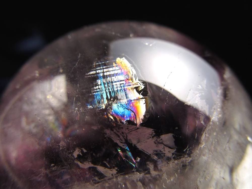 アメジストファントムクォーツ 紫幻影水晶 ファントムクォーツ 丸玉 スフィア