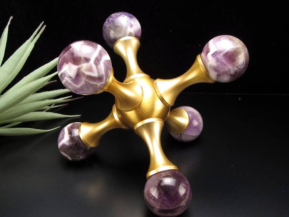 置物 オブジェ 分子 丸玉 アメジスト