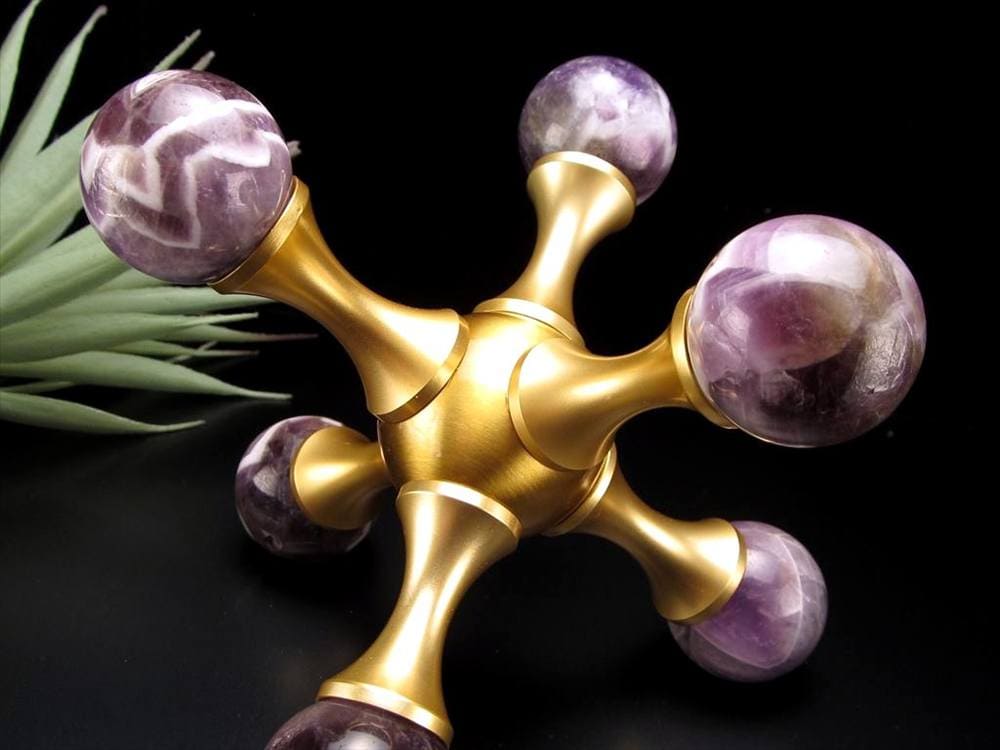 置物 オブジェ 分子 丸玉 アメジスト