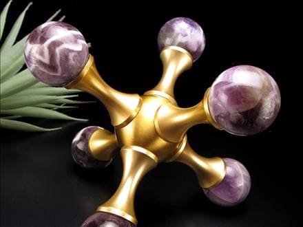 置物 オブジェ 分子 丸玉 アメジスト