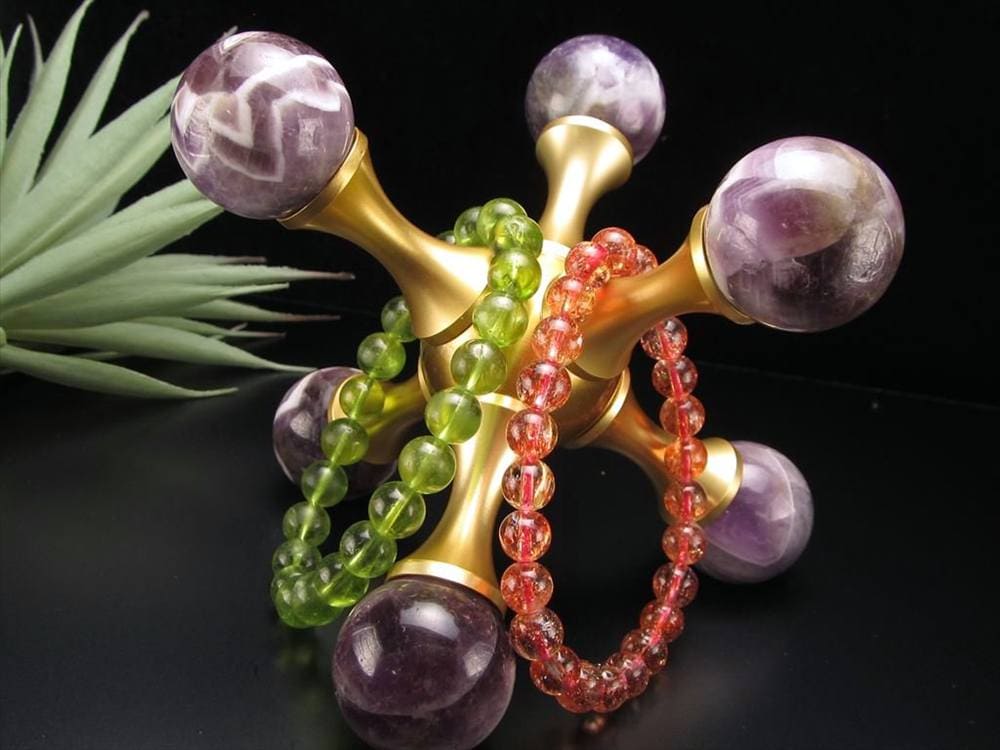 置物 オブジェ 分子 丸玉 アメジスト