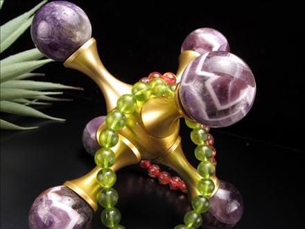 置物 オブジェ 分子 丸玉 アメジスト