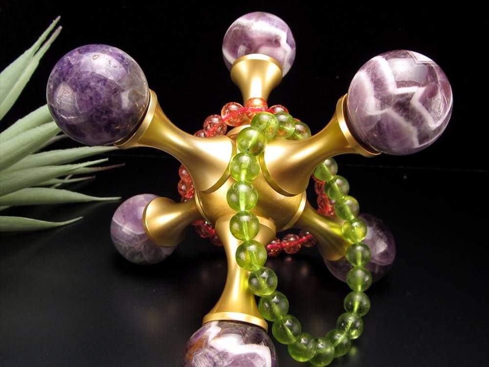 置物 オブジェ 分子 丸玉 アメジスト
