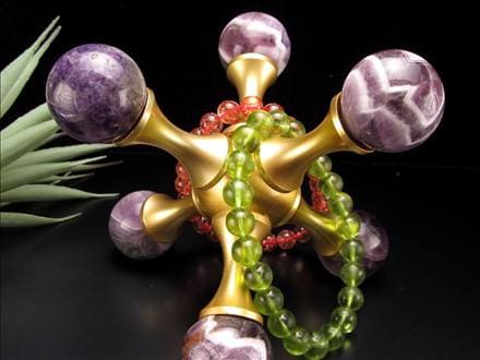 置物 オブジェ 分子 丸玉 アメジスト