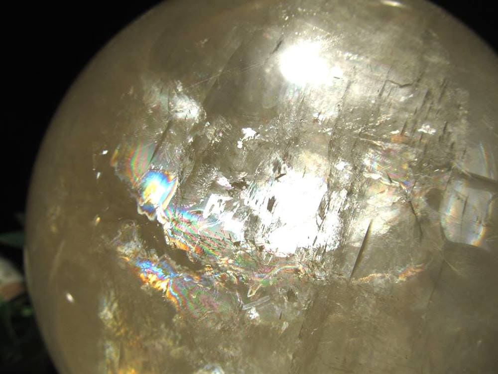 ゴールデンカルサイト ハニーゴールド 丸玉 置物 メキシコ産