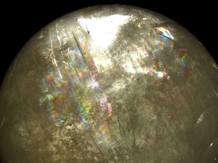 ゴールデンカルサイト ハニーゴールド 丸玉 置物 メキシコ産