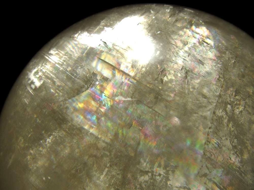 ゴールデンカルサイト ハニーゴールド 丸玉 置物 メキシコ産