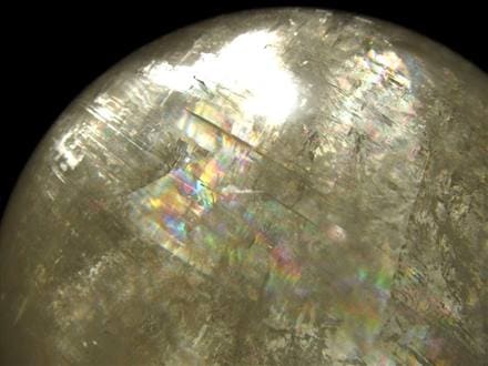 ゴールデンカルサイト ハニーゴールド 丸玉 置物 メキシコ産