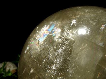 ゴールデンカルサイト ハニーゴールド 丸玉 置物 メキシコ産