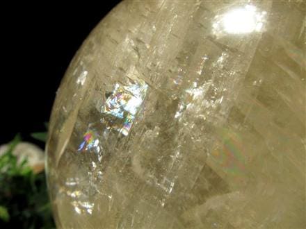 ゴールデンカルサイト ハニーゴールド 丸玉 置物 メキシコ産