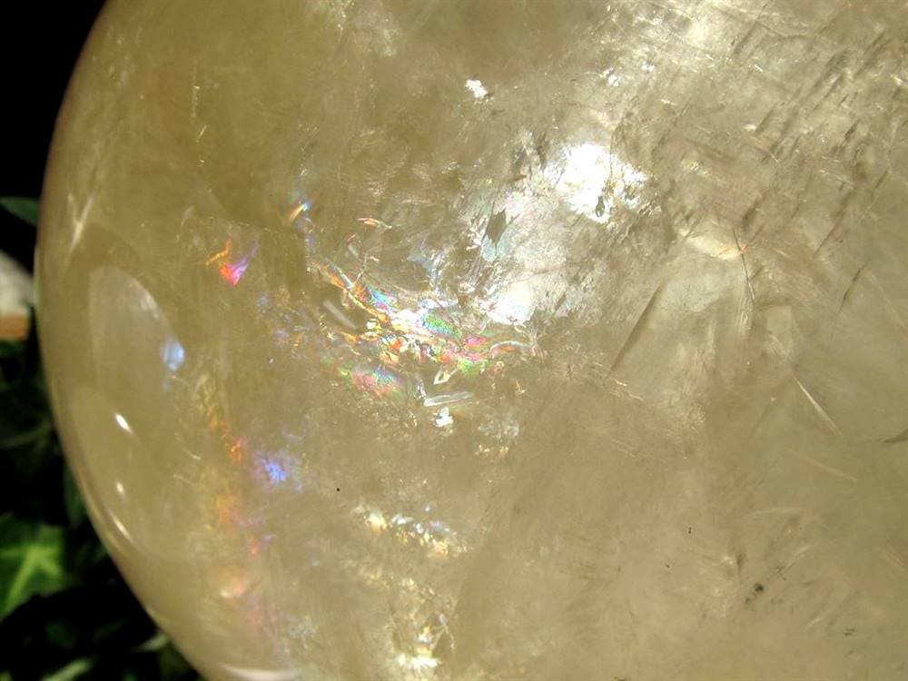 ゴールデンカルサイト ハニーゴールド 丸玉 置物 メキシコ産