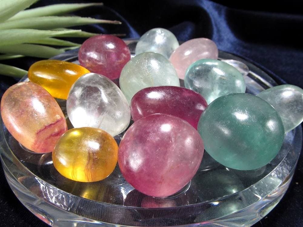 フローライト 誕生石 天然石 タンブル 磨き石