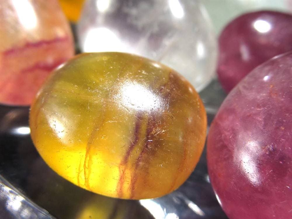 フローライト 誕生石 天然石 タンブル 磨き石