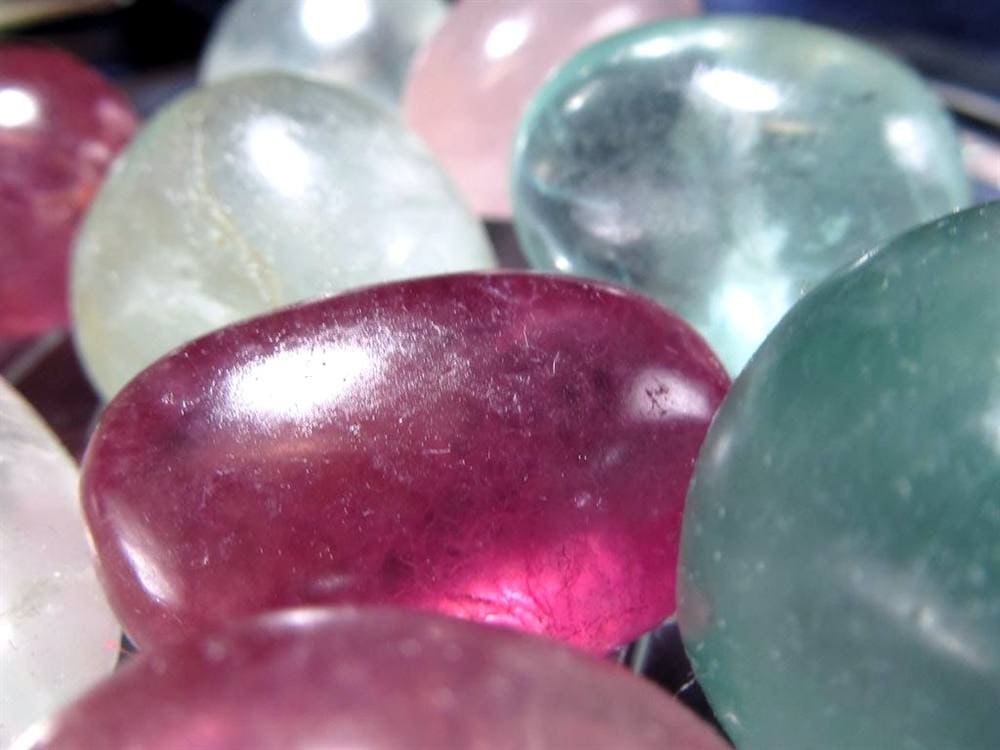 フローライト 誕生石 天然石 タンブル 磨き石