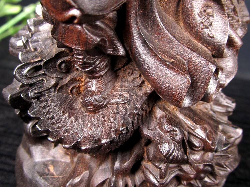 関羽 三国志 沈香 置物 アガーウッド