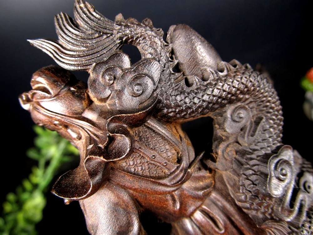 関羽 三国志 沈香 置物 アガーウッド