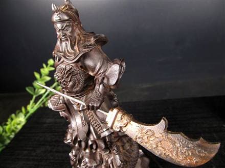 関羽 三国志 沈香 置物 アガーウッド