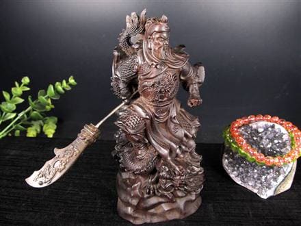 関羽 三国志 沈香 置物 アガーウッド