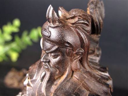 関羽 三国志 沈香 置物 アガーウッド