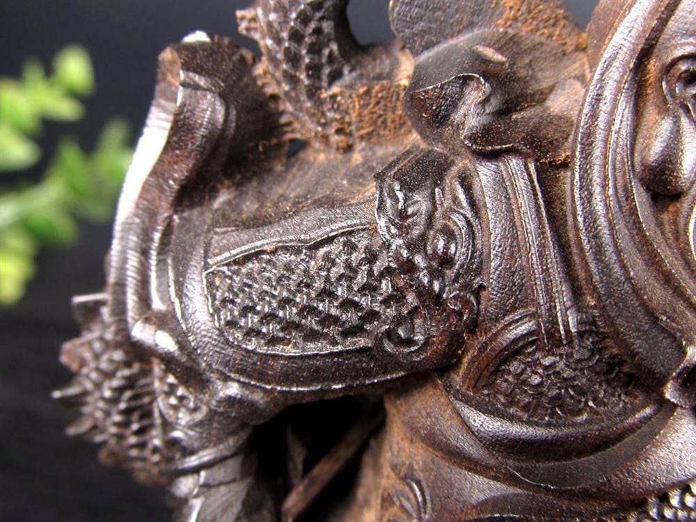 関羽 三国志 沈香 置物 アガーウッド