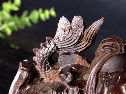 関羽 三国志 沈香 置物 アガーウッド