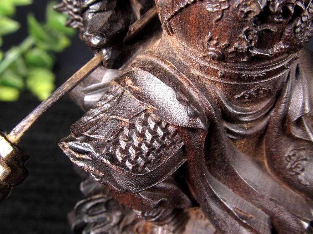 関羽 三国志 沈香 置物 アガーウッド