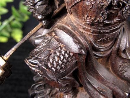 関羽 三国志 沈香 置物 アガーウッド