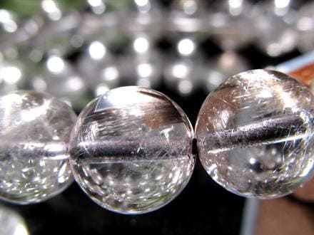 プラチナルチルクォーツ ブレスレット プラチナルチル ルチルレイテッドクォーツ ブルッカイト