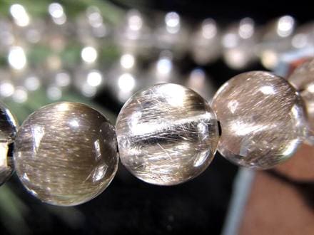 プラチナルチルクォーツ ブレスレット プラチナルチル ルチルレイテッドクォーツ ブルッカイト