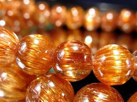 オレンジキャッツアイルチル ブレスレット キャッツアイルチルクォーツ ルチルレイテッドクォーツ ルチルの王様