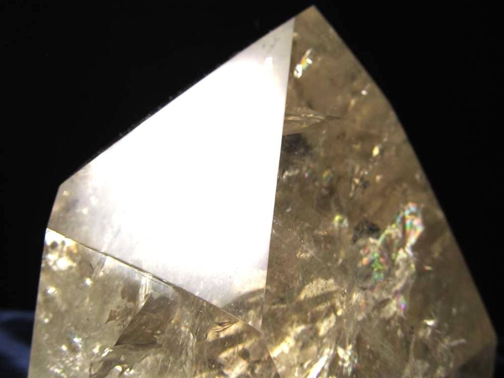 シトリン 黄水晶 六角柱ポイント 浄化