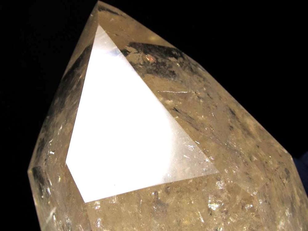 シトリン 黄水晶 六角柱ポイント 浄化