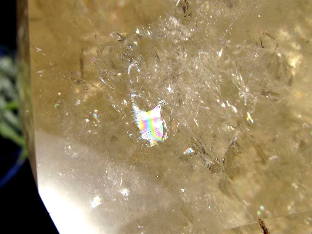 シトリン 黄水晶 六角柱ポイント 浄化