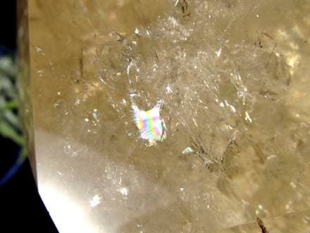 シトリン 黄水晶 六角柱ポイント 浄化