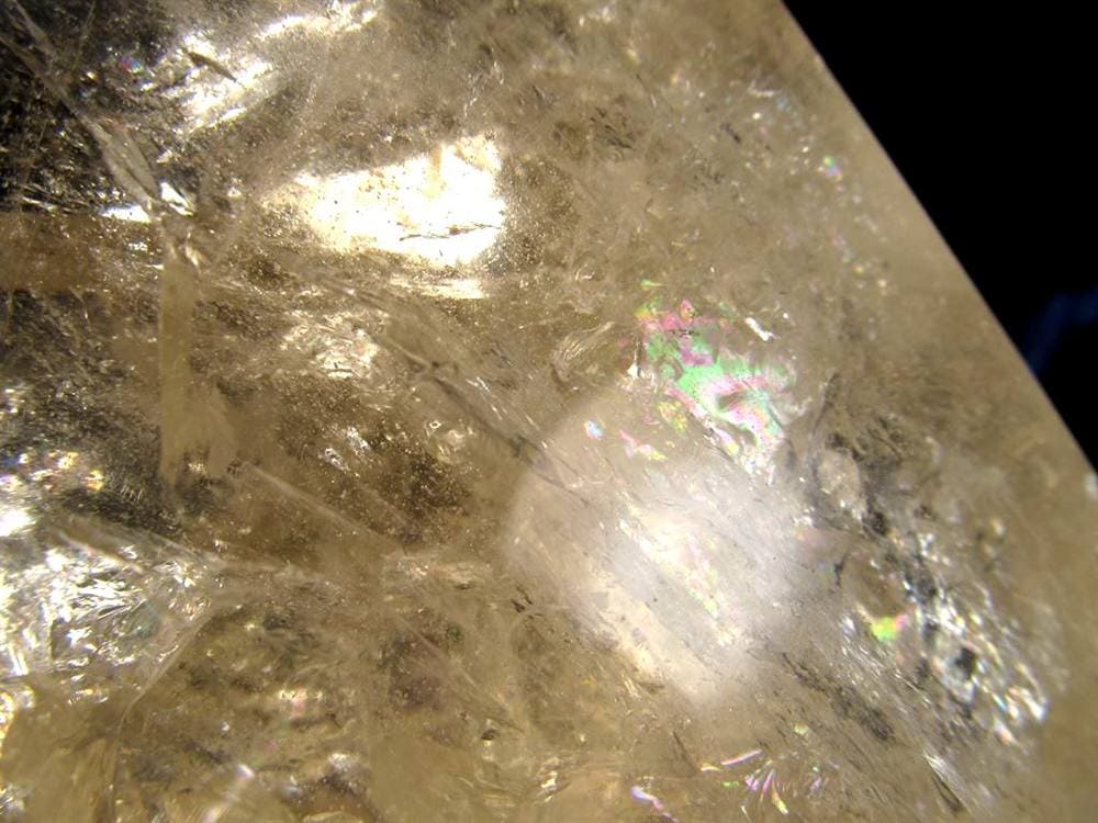 シトリン 黄水晶 六角柱ポイント 浄化