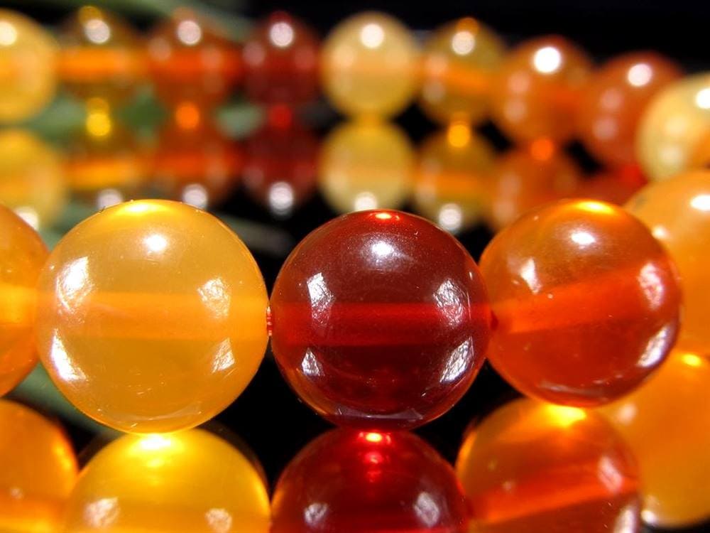 ファイアオパール タンブルブレスレット ファイヤーオパール レッドオパール 蛋白石