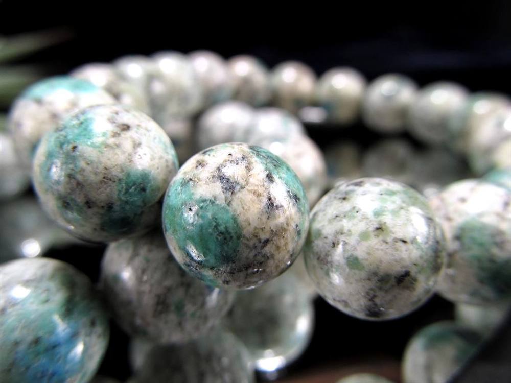 ヒマラヤK2ジャスパー アズライトイングラナイト ブレスレット ヒマラヤ・カラコルム山脈K2産