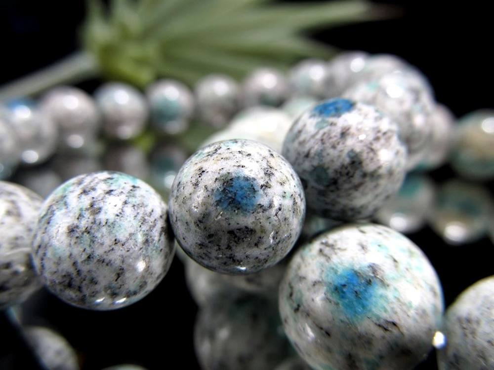 ヒマラヤK2ジャスパー アズライトイングラナイト ブレスレット ヒマラヤ・カラコルム山脈K2産