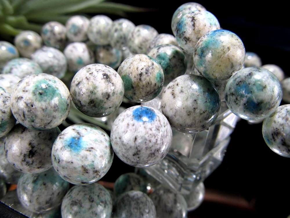 ヒマラヤK2ジャスパー アズライトイングラナイト ブレスレット ヒマラヤ・カラコルム山脈K2産