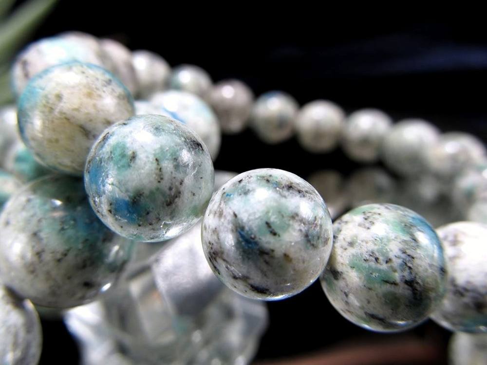 ヒマラヤK2ジャスパー アズライトイングラナイト ブレスレット ヒマラヤ・カラコルム山脈K2産