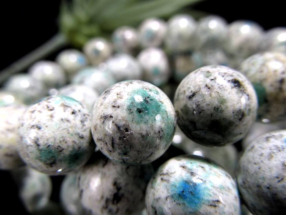 ヒマラヤK2ジャスパー アズライトイングラナイト ブレスレット ヒマラヤ・カラコルム山脈K2産