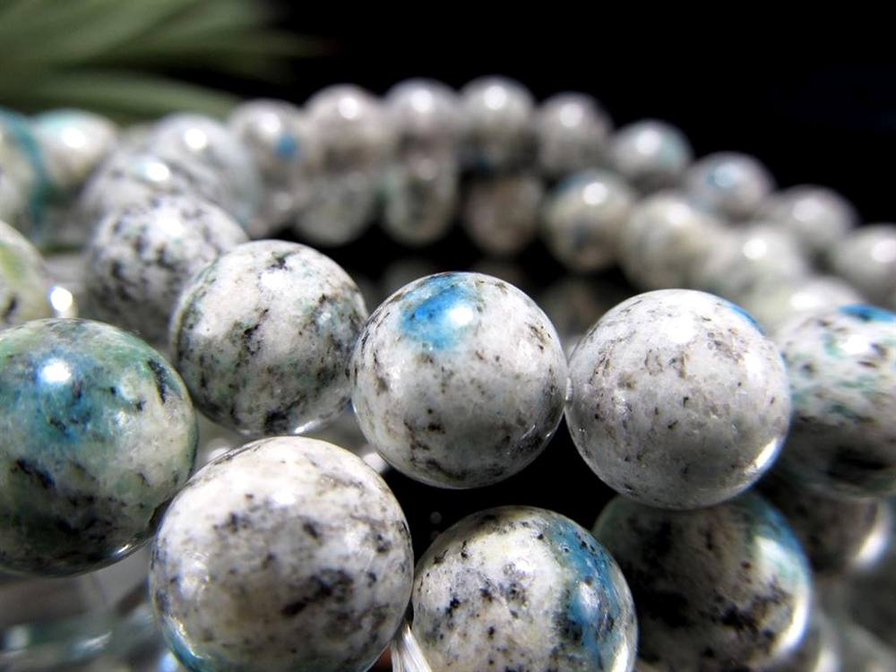 ヒマラヤK2ジャスパー アズライトイングラナイト ブレスレット ヒマラヤ・カラコルム山脈K2産