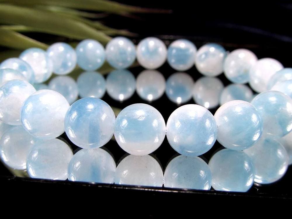 アクアマリン 藍柱石 ブレスレット 誕生石 ベリル