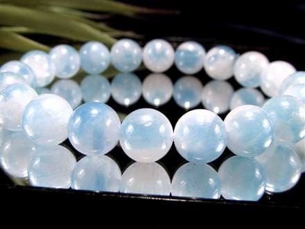 アクアマリン 藍柱石 ブレスレット 誕生石 ベリル