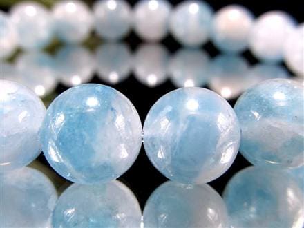 アクアマリン 藍柱石 ブレスレット 誕生石 ベリル