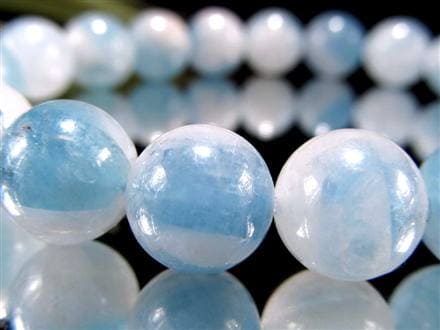 アクアマリン 藍柱石 ブレスレット 誕生石 ベリル