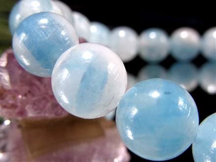 アクアマリン 藍柱石 ブレスレット 誕生石 ベリル