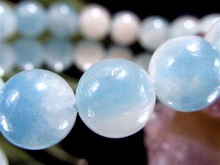 アクアマリン 藍柱石 ブレスレット 誕生石 ベリル